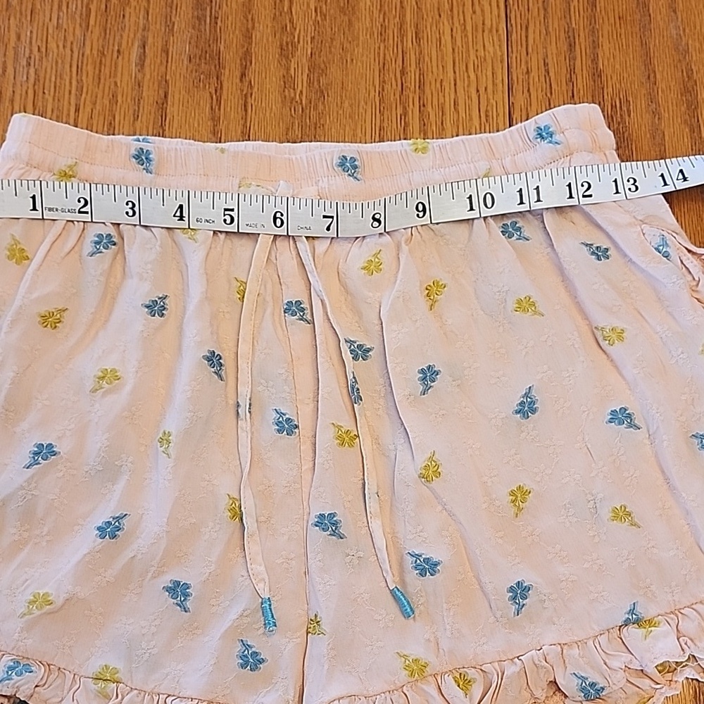 Anthropologie Peach Floral Shorts - Picture 8 of 14